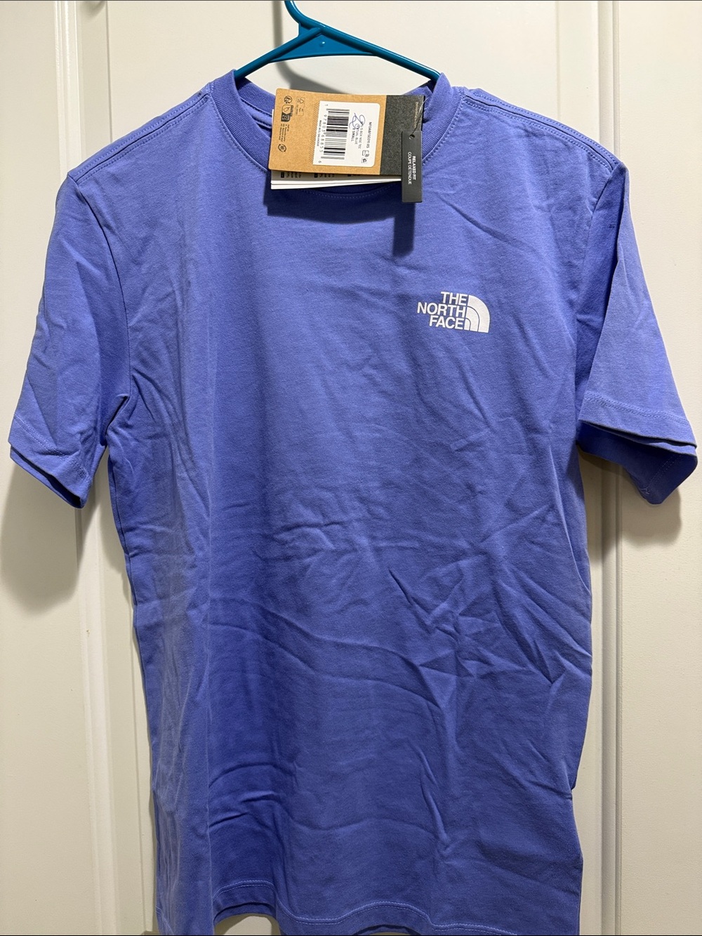 NWT The North Face womans Short Sleeve Logo Tee - Purple